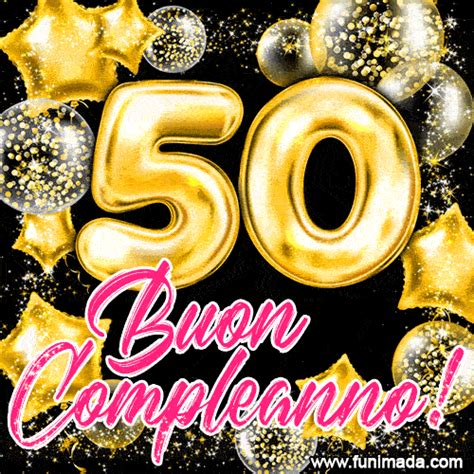 Auguri di compleanno per i 50 anni GIF